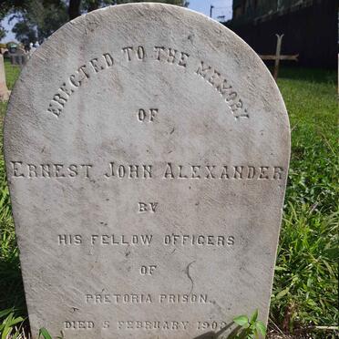 ALEXANDER Ernest John  -1902