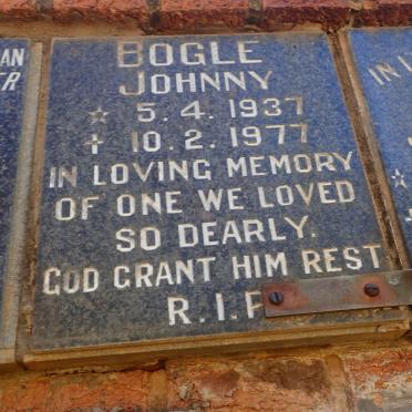 BOGLE Johnny 1937-1977