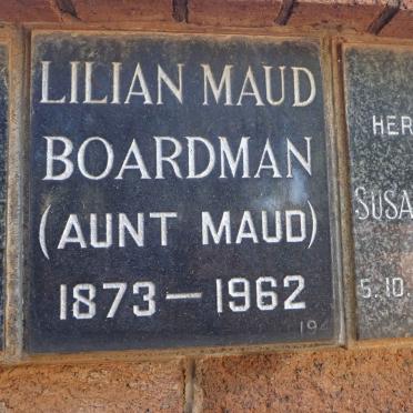 BOARDMAN Lilian Maud 1873-1962
