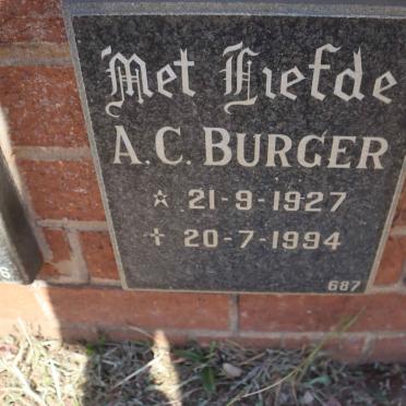 BURGER A.C. 1927-1994