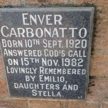 CARBONATTO Enver 1920-1982