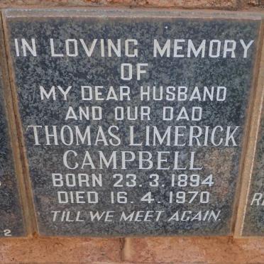 CAMPBELL Thomas Limerick 1894-1970