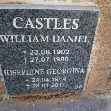 CASTLES William Daniel 1902-1980 &amp; Josephine Georgina 1914-2011