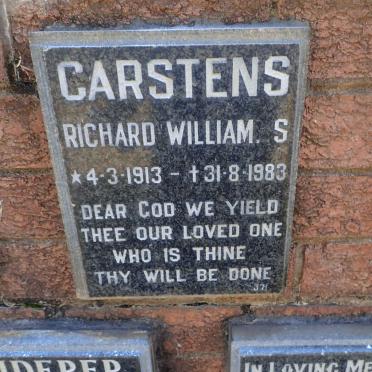 CARSTENS Richard William S. 1913-1983