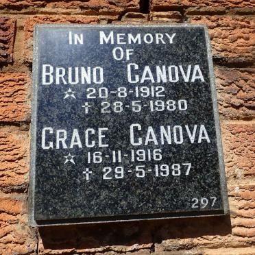 CANOVA Bruno 1912-1980 &amp; Grace 1916-1987