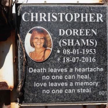 CHRISTOPHER Doreen 1953-2016