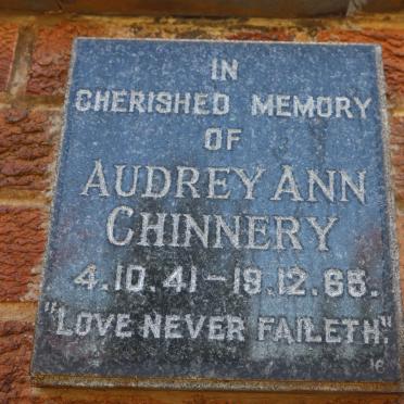 CHINNERY Audrey Ann 1941-1965