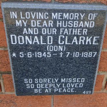 CLARKE Donald 1945-1987