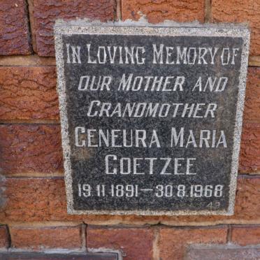 COETZEE Geneura Maria 1891-1968