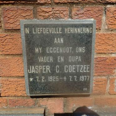 COETZEE Jasper C. 1925-1977