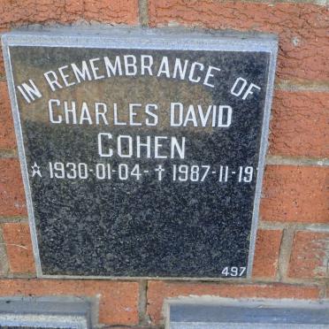 COHEN Charles  David 1930-1987
