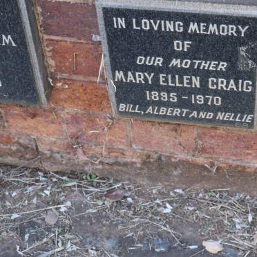 CRAIG Mary Ellen 1895-1970
