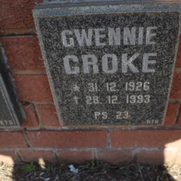 CROKE Gwennie 1926-1993