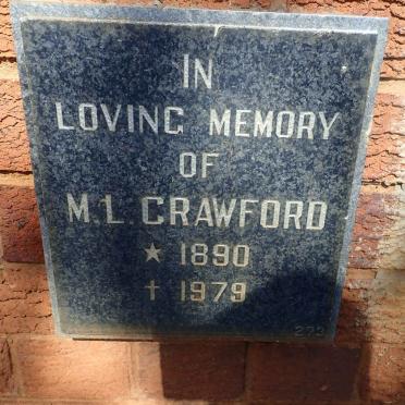CRAWFORD M.L. 1890-1979