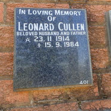 CULLEN Leonard 1914-1984