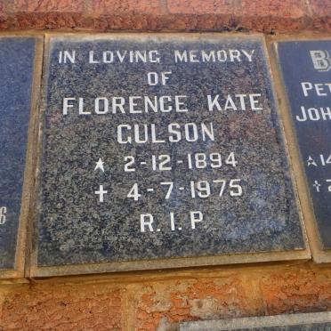 CULSON Florence Kate 1894-1975