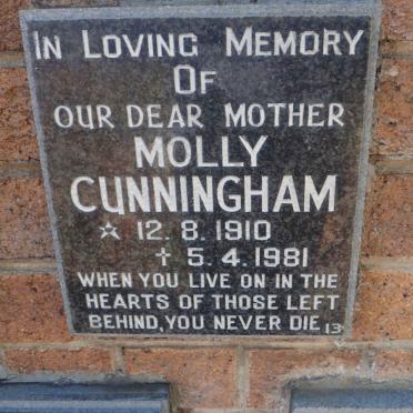 CUNNINGHAM Molly 1910-1981