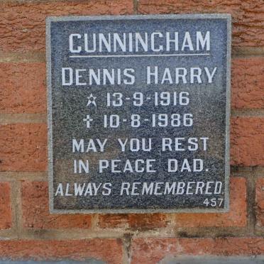 CUNNINGHAM Dennis Harry 1916-1986