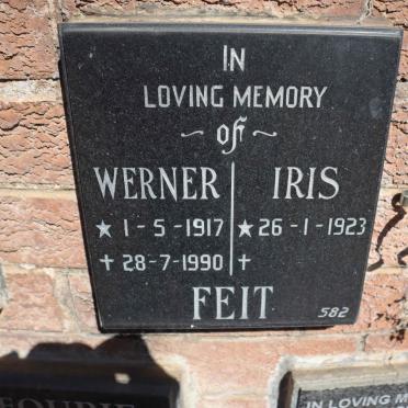 FEIT Werner 1917-1990 :: FEIT Iris 1923-