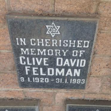 FELDMAN Clive David 1920-1983