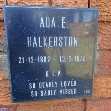 HALKERSTON Ada E. 1882-1975
