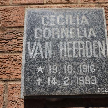 HEERDEN Cecilia Cornelia, van 1916-1993