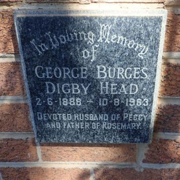 HEAD George Burges Digby 1888-1963