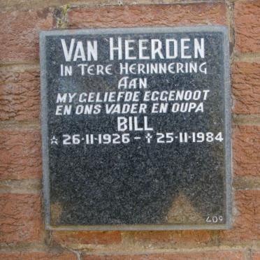HEERDEN Bill, van 1926-1984