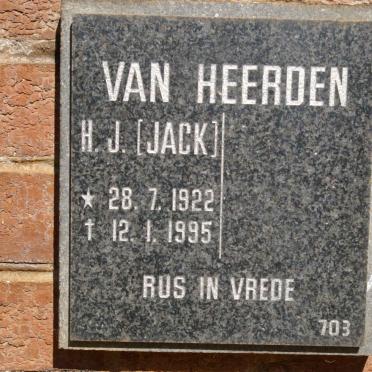 HEERDEN H.J., van 1922-1995