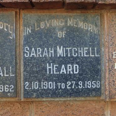 HEARD Sarah Mitchell 1901-1958