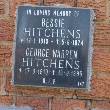 HITCHENS George Warren 1910-1995 &amp; Bessie 1913-1974