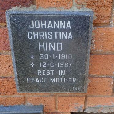 HIND Johanna Christina 1910-1987