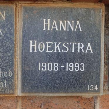 HOEKSTRA Hanna 1908-1993