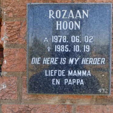HOON Rozaan 1978-1985