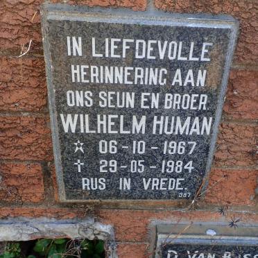 HUMAN Wilhelm 1967-1984