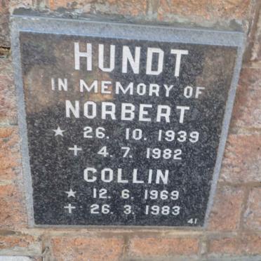 HUNDT Norbert 1939-1982 :: HUNDT Collin 1969-1983