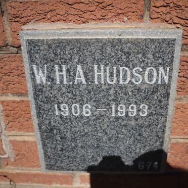 HUDSON W.H.A. 1906-1993