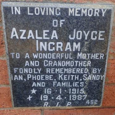 INGRAM Azalea Joyce 1915-1987