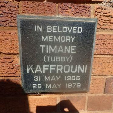 KAFFROUNI Timane 1906-1979
