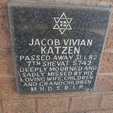 KATZEN Jacob Vivian -1982