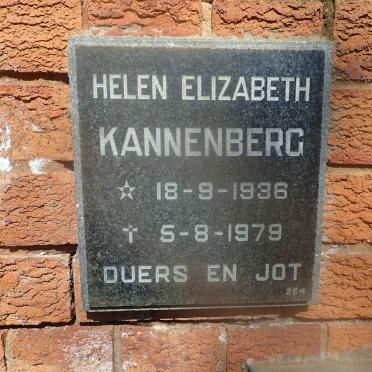 KANNENBERG Helen Elizabeth 1936-1979