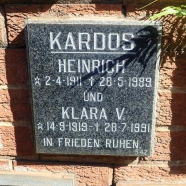 KARDOS Heinrich 1911-1989 &amp; Klara V. 1919-1991