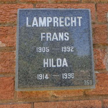 LAMPRECHT Frans 1905-1992 &amp; Hilda 1914-1996