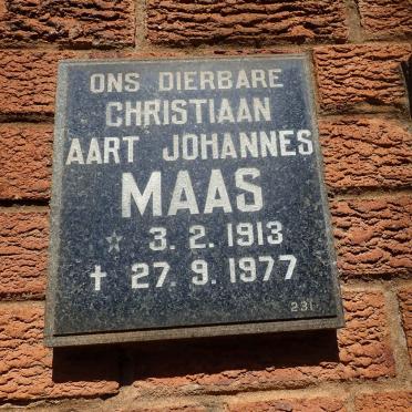 MAAS Christiaan Aart Johannes 1913-1977