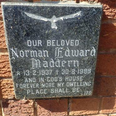 MADDERN Norman Edward 1937-1988