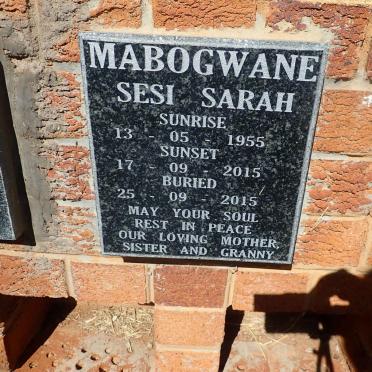 MABOGWANE Sesi Sarah 1955-2015