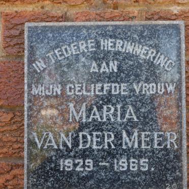 MEER Maria, van der 1929-1965