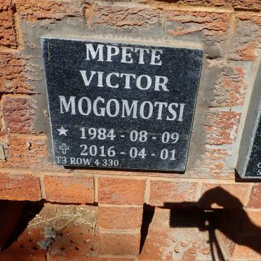 MOGOMOTSI Mpete Victor 1984-2016