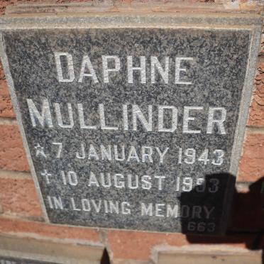 MULLINDER Daphne 1943-1993
