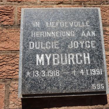MYBURGH Dulcie Joyce 1918-1991